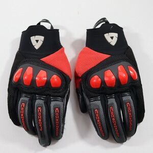 Rev'it! Sand 3 Motorcycle Gloves Black Red Size M CE Certified Protection